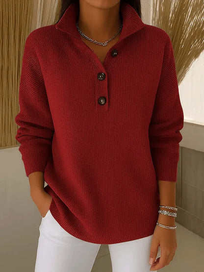 Amalia | Pull Polo avec Décolleté en V