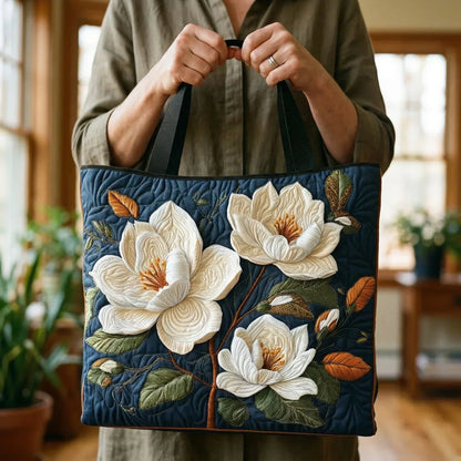 Sac cabas matelassé - Magnolia délicate