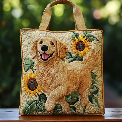 Sac cabas matelassé - Golden Retriever
