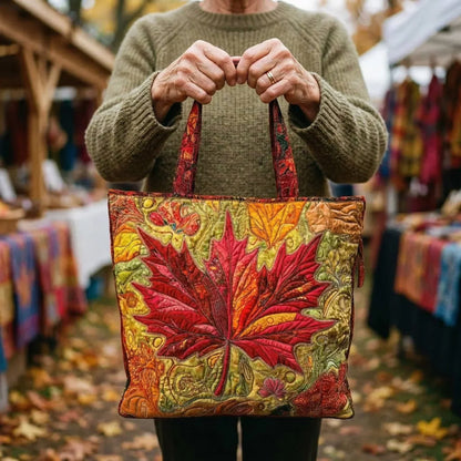 Sac cabas matelassé - Érable au coucher du soleil