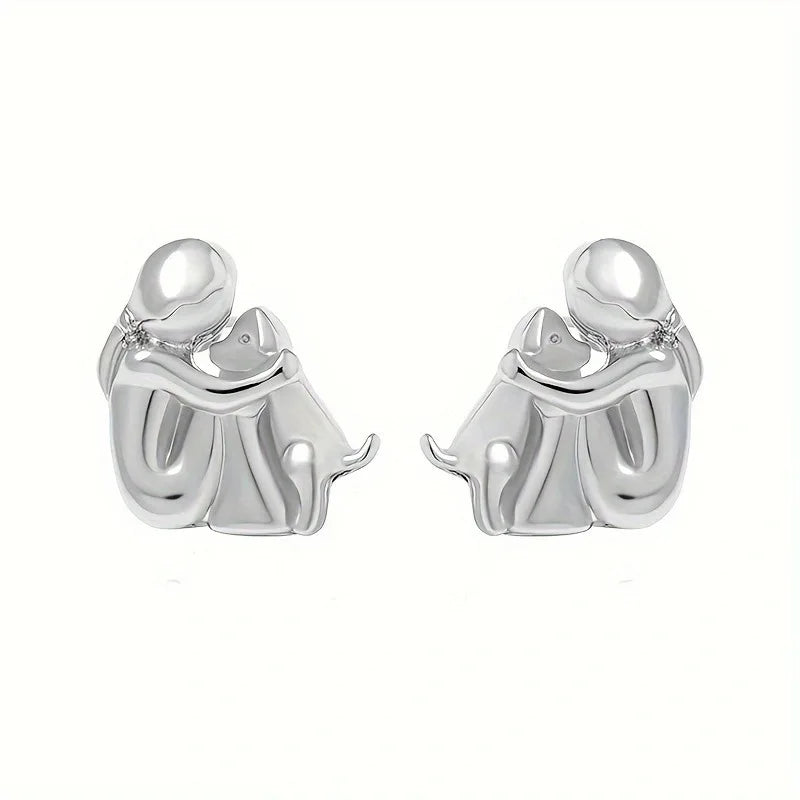 Boucles d'oreilles créoles bicolores argent et or
