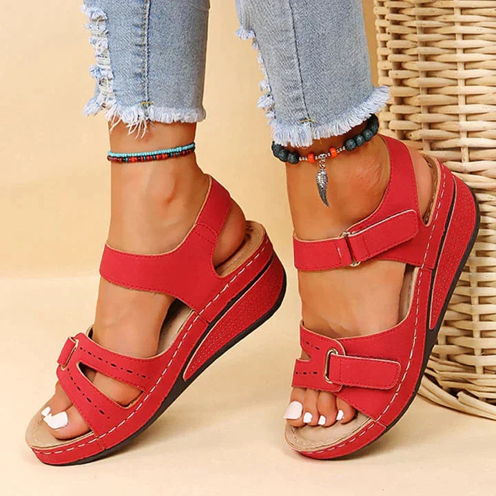 Sandales Orthopédiques Confortables à talon compensé