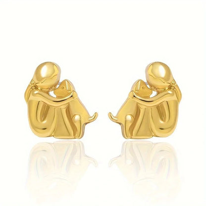 Boucles d'oreilles créoles bicolores argent et or