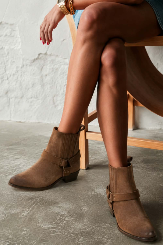 Anaïs™ | Bottines Western en Suède
