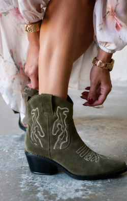Élise™ | Bottines Courtes en Suède