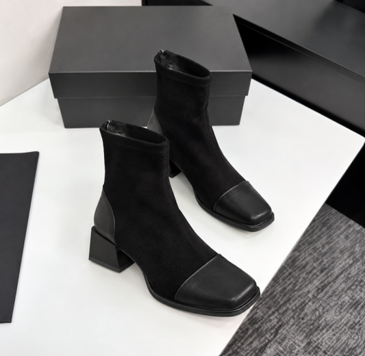 Solène™ | Bottines Élégance Suédée
