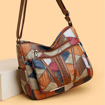 Solara | Sac de cuir à mosaico