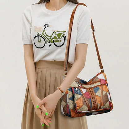Solara | Sac de cuir à mosaico