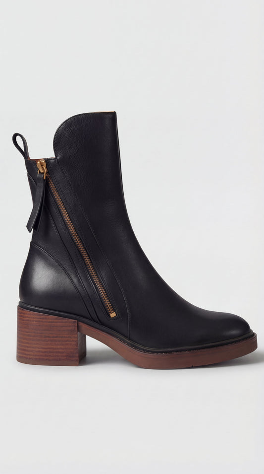 Bota Valeria à talon confortable
