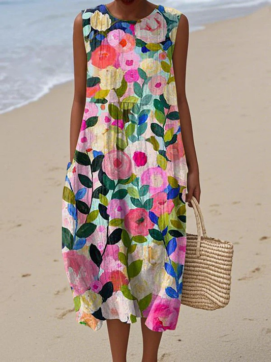Ava™ | Robe Midi Fleuri