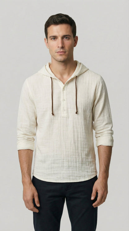 Daniel | Chemise tipo polo à capuche