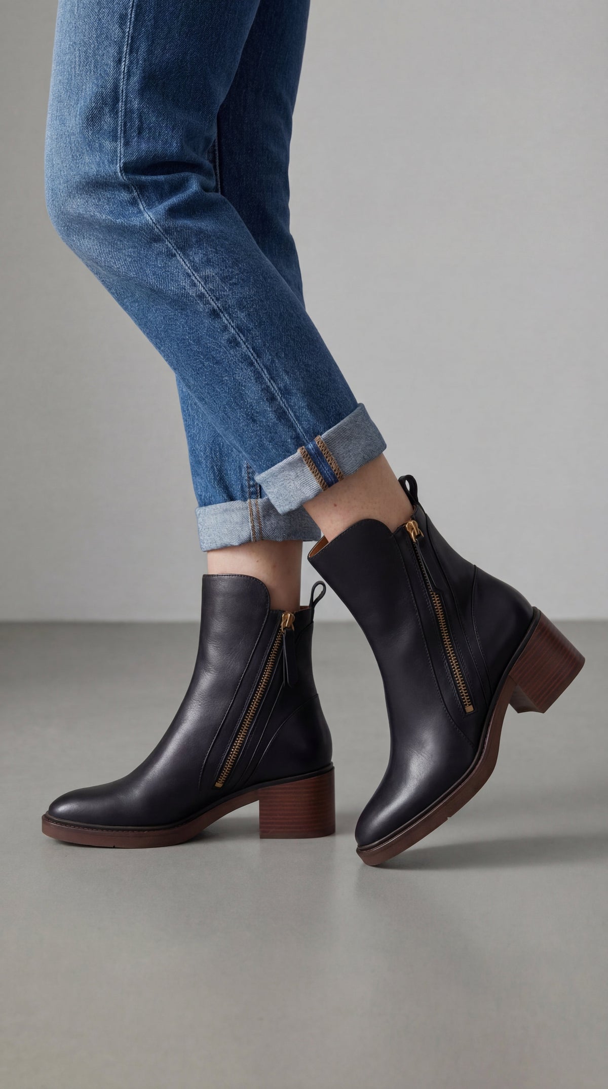 Bota Valeria à talon confortable
