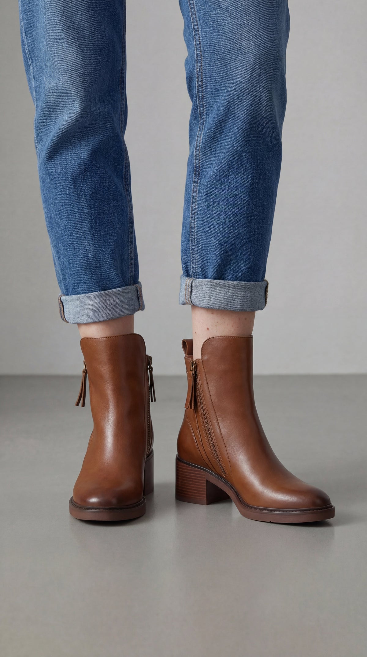 Bota Valeria à talon confortable