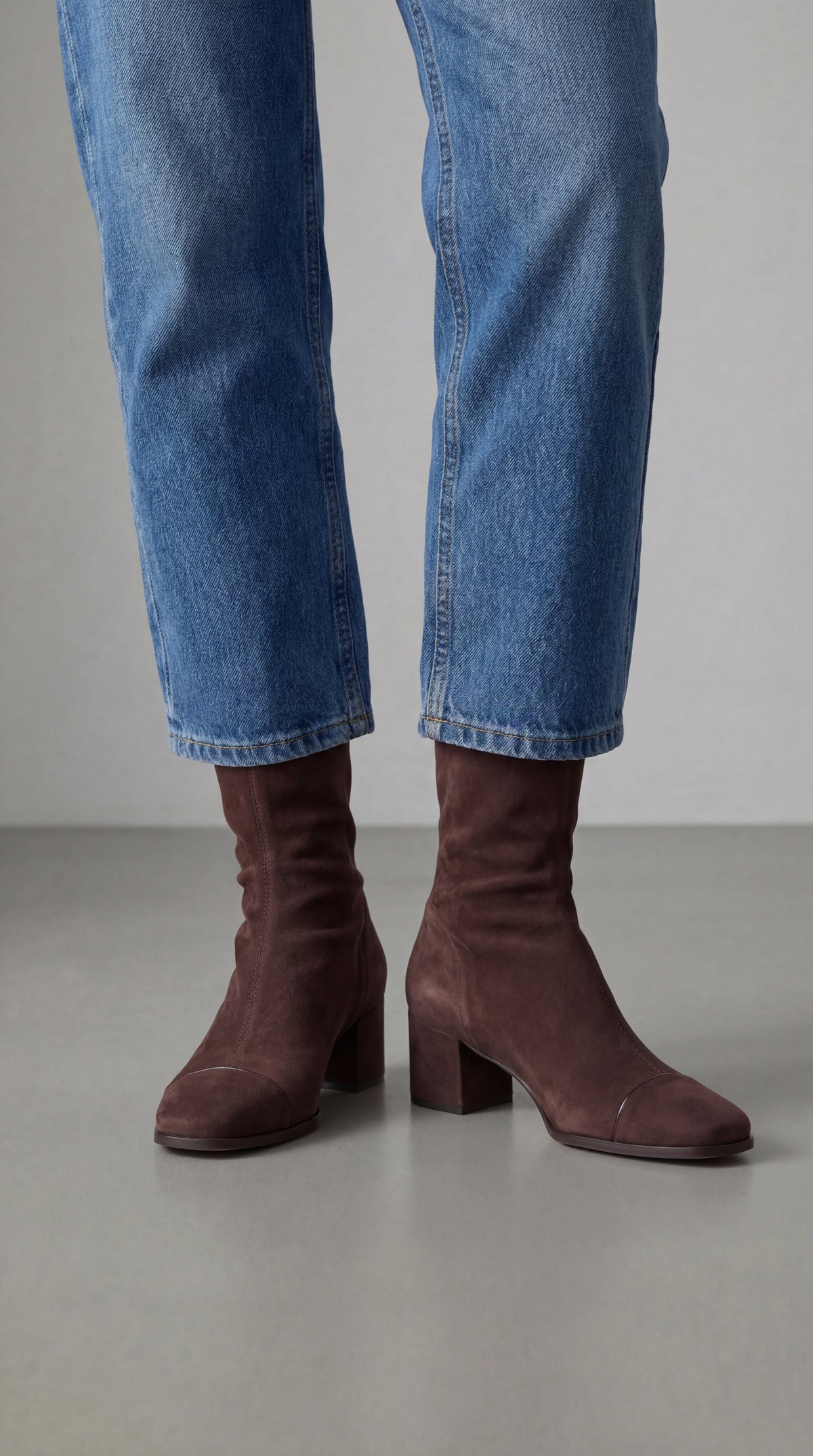Bottines Isaline élégantes à talon cuadrado