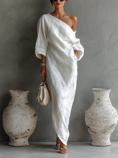 Elise | Robe asymétrique et élégante
