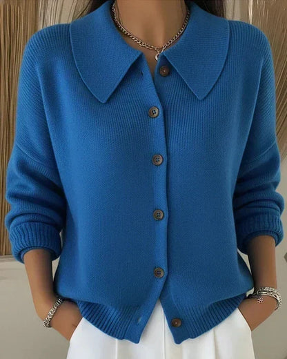 Velia | Cardigan avec Col à Chemise
