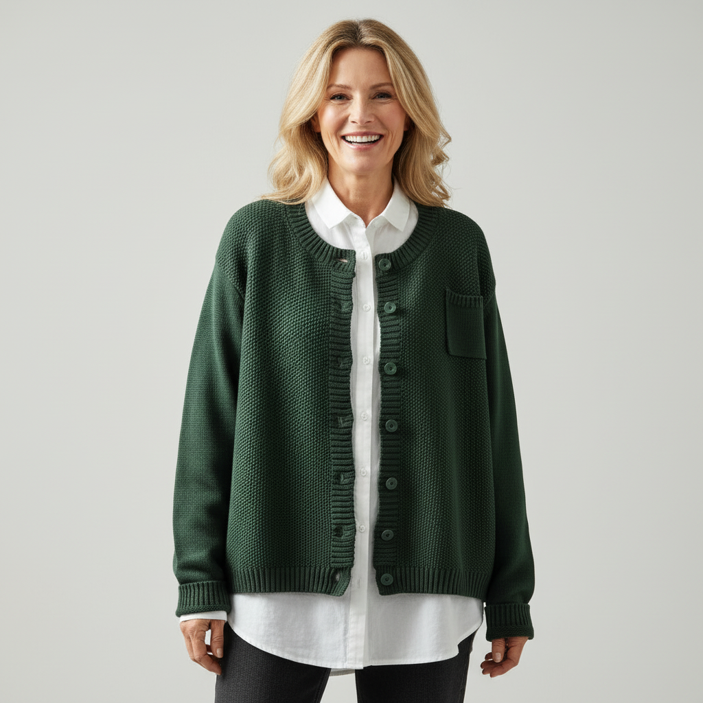 Lavinia | Cardigan Boutonné Détendu