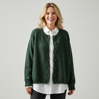 Lavinia | Cardigan Boutonné Détendu