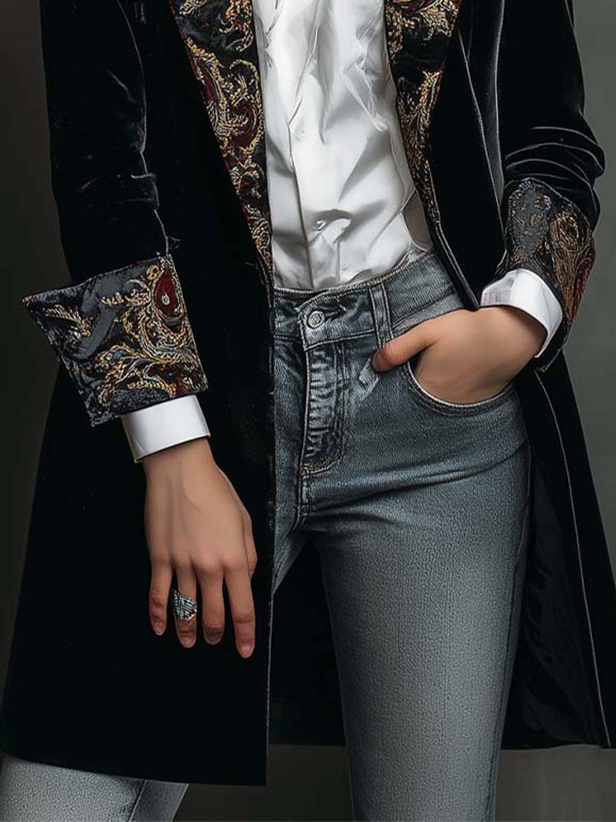 Élodie | Blazer Sur Mesure aux Détails Baroques