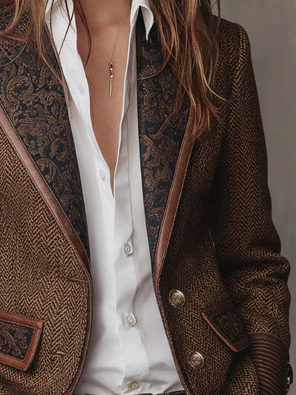 Juliette | Blazer Structuré à Chevrons