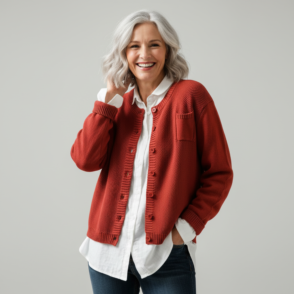 Lavinia | Cardigan Boutonné Détendu