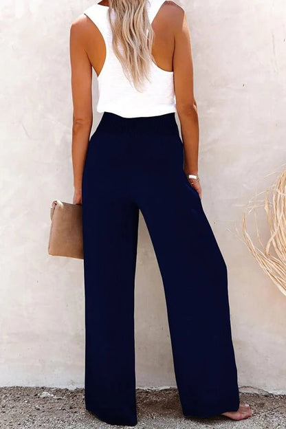 Riana - Pantalon Relax de Taille haute