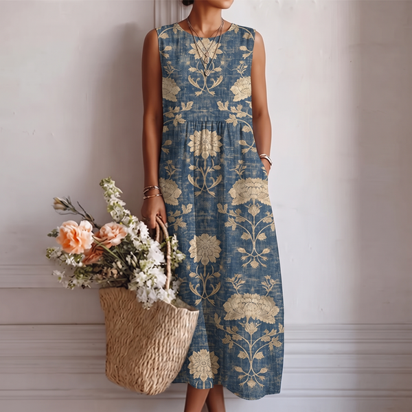Aurora™ | Robe Midi Fleuri Classique