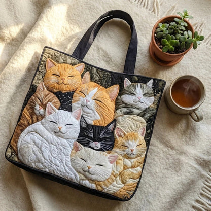 Sac fourre-tout matelassé - Chatons endormis