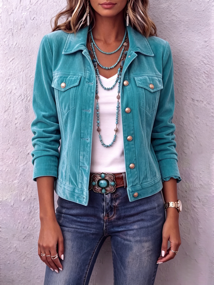 Veste en velours bohème d’inspiration vintage Diane