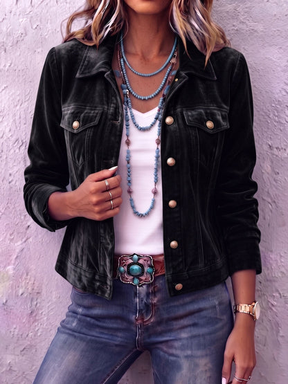Veste en velours bohème d’inspiration vintage Diane