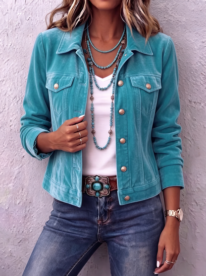 Veste en velours bohème d’inspiration vintage Diane