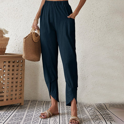 Essari - Pantalon à Ourlet Deshilachado