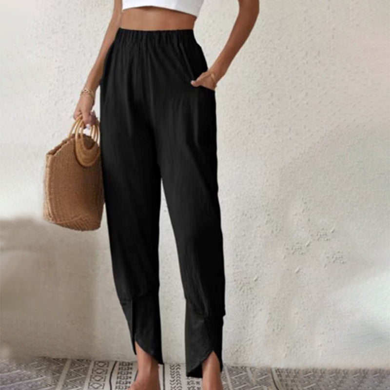 Essari - Pantalon à Ourlet Deshilachado